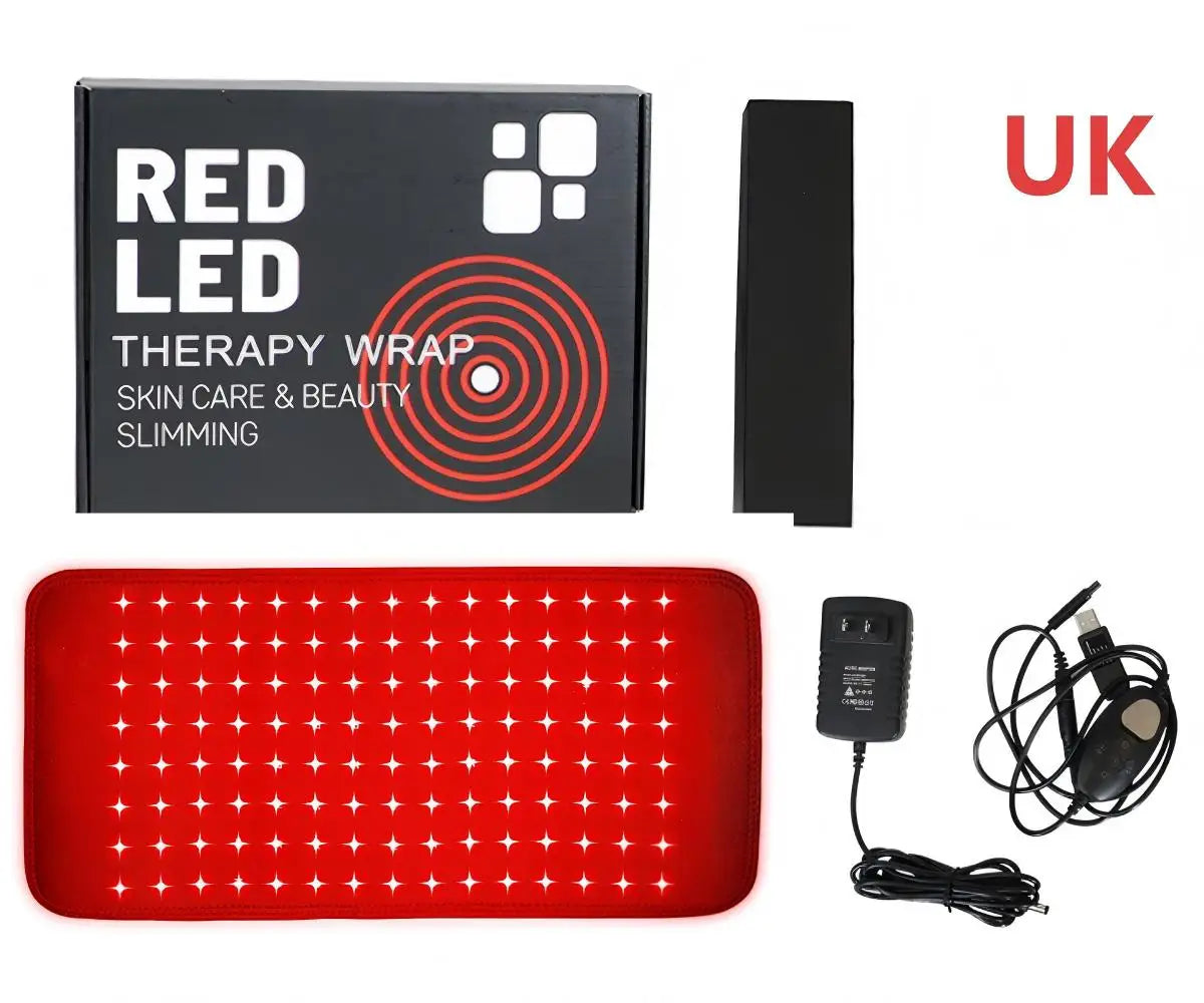 Red Light Therapy Wrap Belt for Back Pain Relief Near Infrared LED Heating Pad for Skin Care Slimming Fat Burner Body Shaper