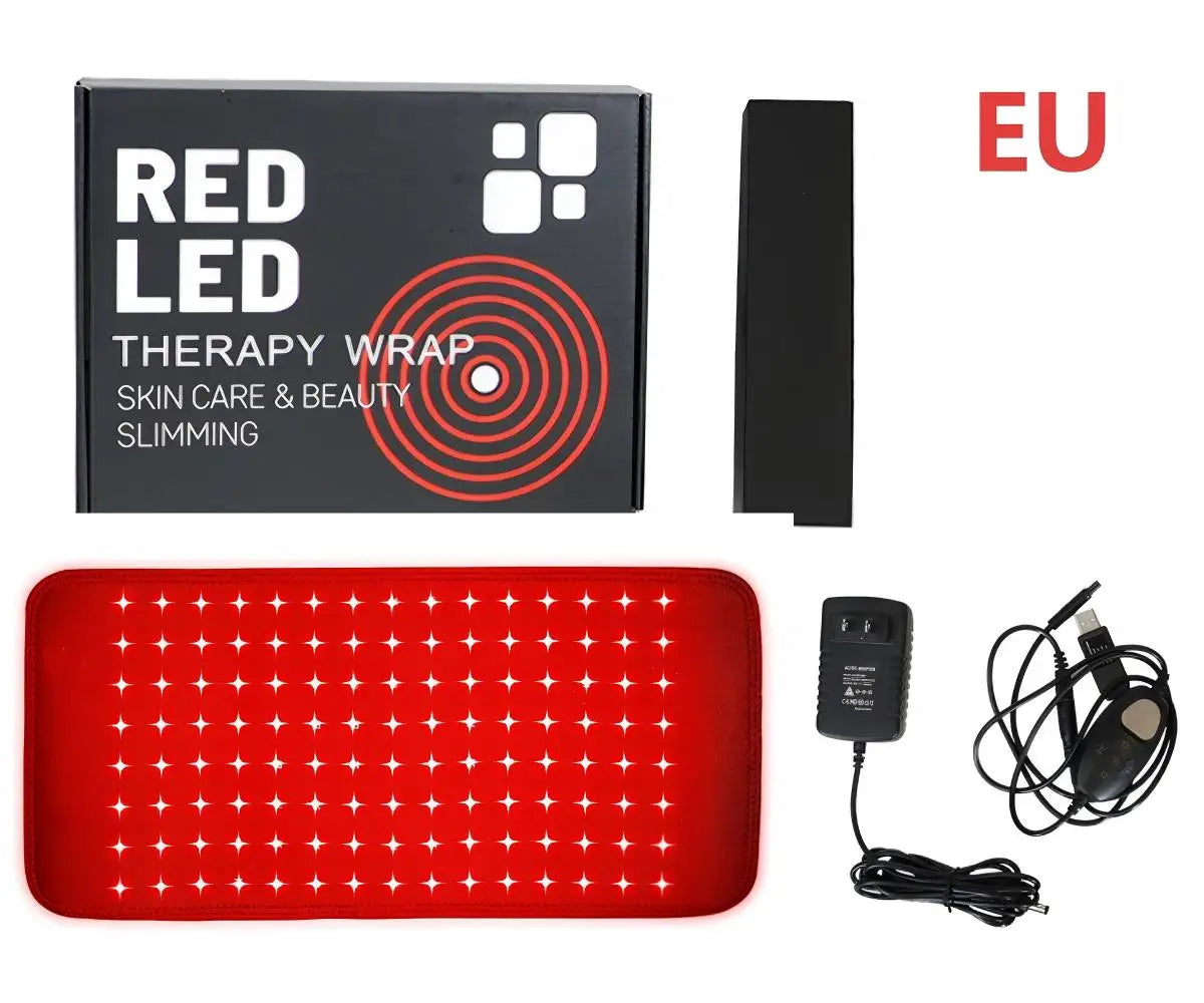 Red Light Therapy Wrap Belt for Back Pain Relief Near Infrared LED Heating Pad for Skin Care Slimming Fat Burner Body Shaper