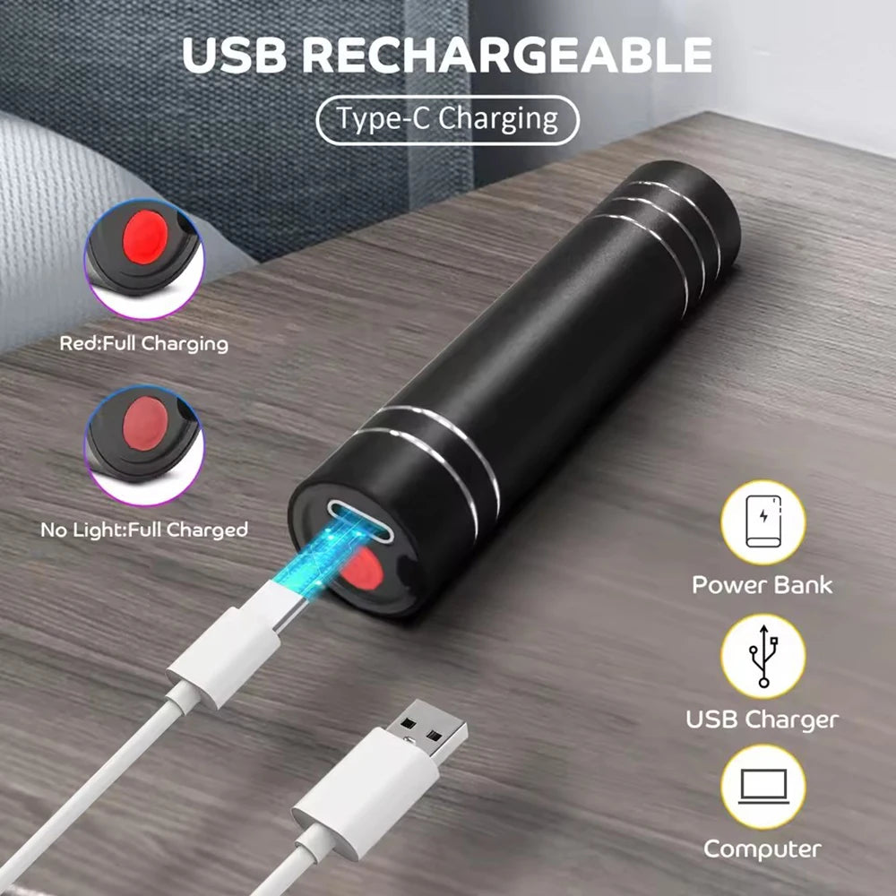 Red Light Therapy Lamp 660nm Red Light & 850nm Infrared Lamp Therapy Torch with Timer Portable LED Small Torch Body Pain Relief