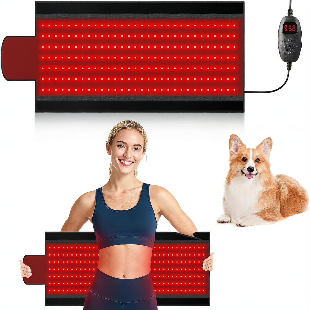 Red Light Therapy Waist Belt Multi-Position Heating Pad